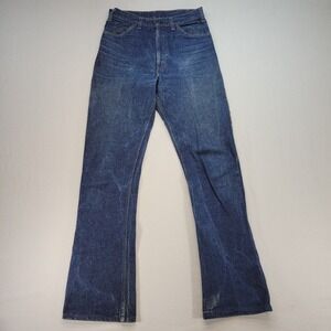 VTG 80s Levis Jeans Womens 30x34 Bootcut Mid Rise Dark Wash Orange Tab Denim